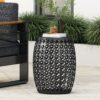 Metal End Table Large - Black - Image 2