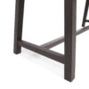 Carlie - Outdoor Sandblast Dining Table With Rustic Metal Iron Legs - Brown / Black - Image 9