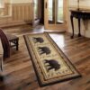 Nature's Nest - 2'7" X 7'3" Lodge Area Rug - Black - Image 4