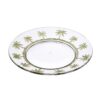 Palm Tree Design 9" Acrylic Dinner Plates (Set of 4) Crystal Clear Reusable Unbreakable Kitchen Plates Bpa Free Dishwasher Safe - Clear - Image 2