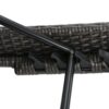 Salem - Contemporary Wicker Chaise Lounge With Armrests - Gray - Image 13