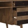 Clarkson - Desk With Side Drawers - Rustic Natural Aged Brown - Image 5