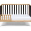 Deux - Remi 3 In 1 Convertible Island Crib - Natural / Black - Image 3