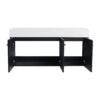 Contemporary 48" Wall Mounted Bathroom Vanity With Resin Sink And Soft Closing Doors And Line - Black Chestnut - Image 20