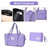 5 Piece Set (20"24"28 +A Travel Bag And A Toiletry Bag), Pp Hardshell Carry On Luggage Set With Tsa Lock Carry On Suitcase Luggage Durable Suitcase - Purple - Image 16