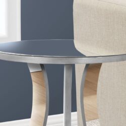 Accent Table, Side Mirror, Transitional - Silver