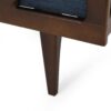 Chic Contemporary Chaise Lounge With Button Tufting And Bentwood Structure - Navy Blue - Image 11