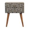 Inlay - Edessa Bone Bedside Table - Oak - Image 2