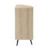 Corner Cabinet, Rattan Door, Freestanding Corner Tables For Small Spaces, Corner Shelf Stand For Living Room, Kitchen, Bathroom, Bedroom - Natural - Image 10