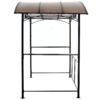 Grill Gazebo 8X5Ft, Outdoor Patio Canopy, Bbq Shelter With Steel Hardtop And Side Shelves - Black - Image 12