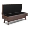 Owen - Rectangular Storage Ottoman - Distressed Chestnut Brown - Image 3