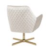 Diana - Contemporary Lounge Chair - Gold / Cream - Image 3