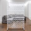 Outdoor & Indoor Metal Privacy Screen Freestanding Decorative Privacy Screen - White - Image 13