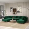 Brooke - U Shape Corner Sofa - Green - Image 5