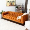 Melissa - Mid Century Modern Sofa - Orange - Image 10