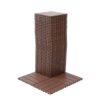 Interlocking Plastic Deck Tiles 44 Pack, 12" X 12" Waterproof Outdoor / Indoor Patio Flooring - Brown - Image 5