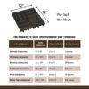 Acacia Wood Interlocking Deck Tiles Checker Pattern Outdoor Flooring - Dark Brown - Image 6