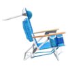 Backpack Beach Chair, Beach Towel, 5 Position Chair With Pouch Folding Lightweight Positions Back Pack, 1 Piece - Aqua Blue - Image 5