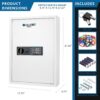 100 Keys Key Cabinet Digital Keypad Wall Safe - White - Image 8