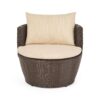 Kono - 3 Pieces Chat Set Outdoor Furniture - Brown / Beige - Image 7