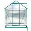 6.3'x6.2'x7' Polycarbonate Greenhouse, Heavy Duty Outdoor Aluminum Walk-In Green House Kit With Rain Gutter, Vent And Door For Backyard Garden - Green - Image 19