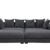 Duke - 4 Piece Upholstered Sectional - Dark Gray - Image 10