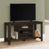 TV Stand, Console, Media Entertainment Center, Storage Shelves, Durable Construction - Espresso - Image 3