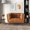 Addison - Lounge Chair Leather - Cognac - Image 7