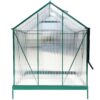 6.3'x6.2'x7' Polycarbonate Greenhouse, Heavy Duty Outdoor Aluminum Walk-In Green House Kit With Rain Gutter, Vent And Door For Backyard Garden - Green - Image 11