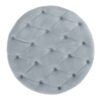 Elegant Ottoman With Plush Velvet Upholstery - Light Gray - Image 8