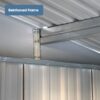 Industrial - 6' x 8' Garden Metal Shed Premium - Dark Gray - Image 6