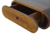 Wall Mounted Round Bedside Table - Chestnut - Image 8