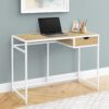 Computer Desk For Home Office, Laptop, Storage Drawer, Contemporary & Modern - Natural - Image 4