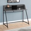 Computer Desk For Home Office, Laptop, Storage Shelves, Elegant Design - Gray - Image 9
