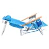 Backpack Beach Chair, Beach Towel, 5 Position Chair With Pouch Folding Lightweight Positions Back Pack, 1 Piece - Aqua Blue - Image 7