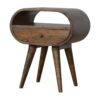 ed Circular Bedside Table - Gray Wash - Image 3