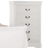Louis Philippe - 4 Piece Eastern King Bedroom Set - White - Image 8