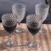 Diamond Cut Plastic Wine Glasses (Set of 4), Bpa Free Acrylic, Unbreakable Red & White Wine Glasses, 12Oz - Clear - Image 3