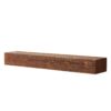 72" Rustic Wood Fireplace Mantel, Wall-Mounted & Floating Shelf For Home Decor - Brown - Image 6