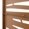 Outdoor & Indoor Metal Privacy Screen 76" H×48" W, Freestanding Decorative Screen For Deck Balcony Patio - Brown - Image 8
