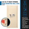 0.82 Cubic Ft Biometric Wall Safe - Beige - Image 11