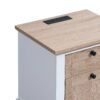 Autumn - Modern Night Stand With Charging Station With USB & Type-C, Drawer Slide Pre-Assembly, End Table With Drawers For Bedroom Living Room, Side Table For Bedroom - White Oak - Image 8