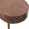 Rounded Coffee Table - Walnut - Image 8