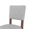 5 Piece Counter Height Dining Set, Faux Marble Bar Table With 4 Upholstered Chairs, Mid Century Style For Kitchen - White / Gray - Image 20