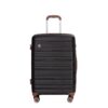 5 Piece Set (20"24"28 +A Travel Bag And A Toiletry Bag), Pp Hardshell Carry On Luggage Set With Tsa Lock Carry On Suitcase Luggage Durable Suitcase - Black - Image 6