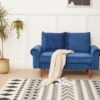 Stationary Loveseat - Space Blue - Image 7