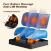 Deluxe - Massage Chair, Full Body Zero Gravity Recliner With Ai Voice Control, Sl Track, Bluetooth, Foot Rollers, Airbags, Heating - Black - Image 8
