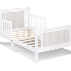 Connelly - Reversible Panel Toddler Bed - White, Rockport Gray