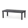 Acacia Wood Outdoor Loveseat And Coffee Table Set With Cushions - Dark Gray - Image 5