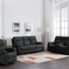 Reclining Sofa - Black - Image 2